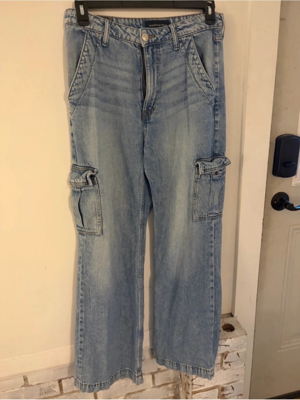 Aeropostale Light Blue Boyfriend Cargo Jeans